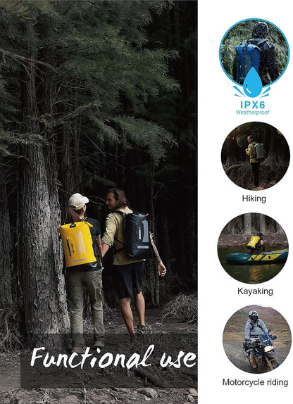 Waterproof Backpack for Men 30L, Floating Dry Bag Kayak, Dry Backpack Hiking